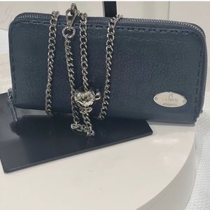 EUC FENDI Selleria Leather Continental Zip Around Wallet